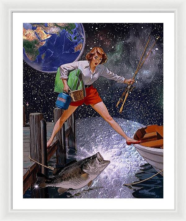 It All Started With A Big Bass - Framed Print