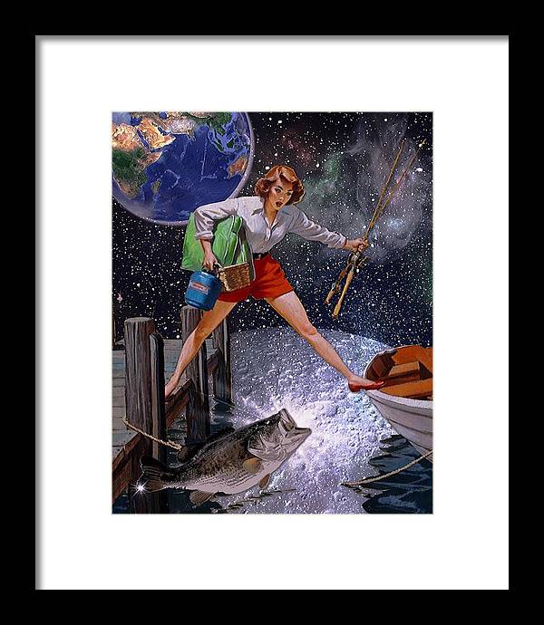 It All Started With A Big Bass - Framed Print