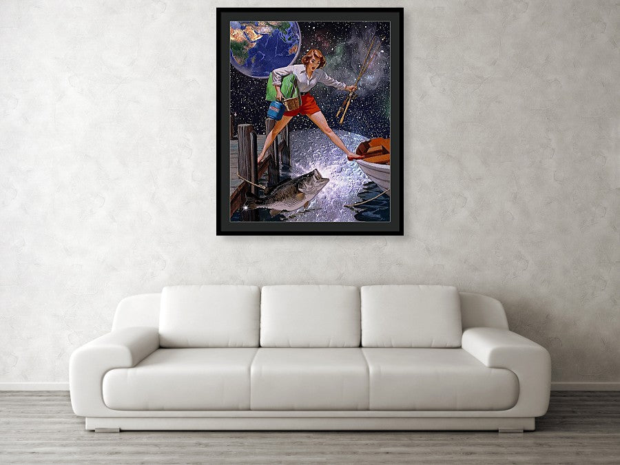 It All Started With A Big Bass - Framed Print