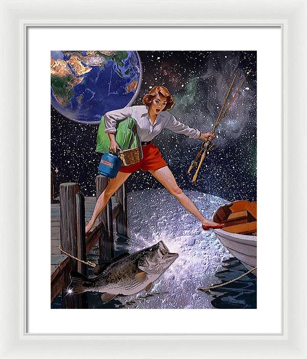 It All Started With A Big Bass - Framed Print