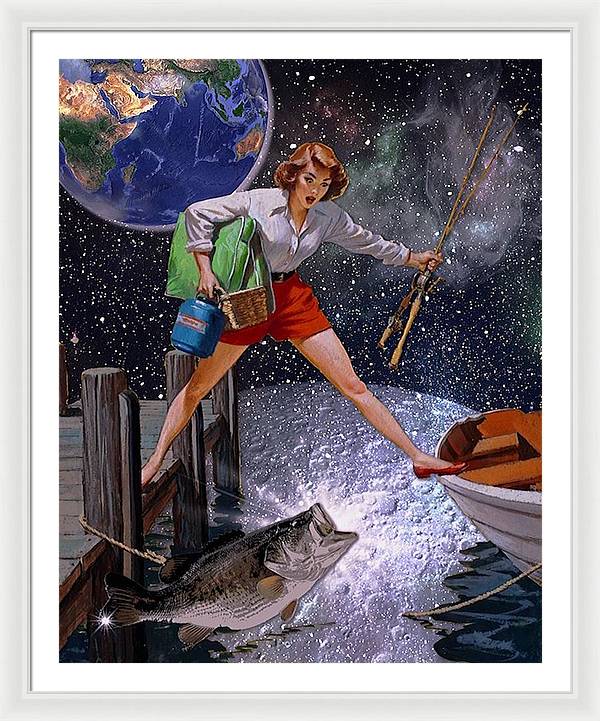 It All Started With A Big Bass - Framed Print
