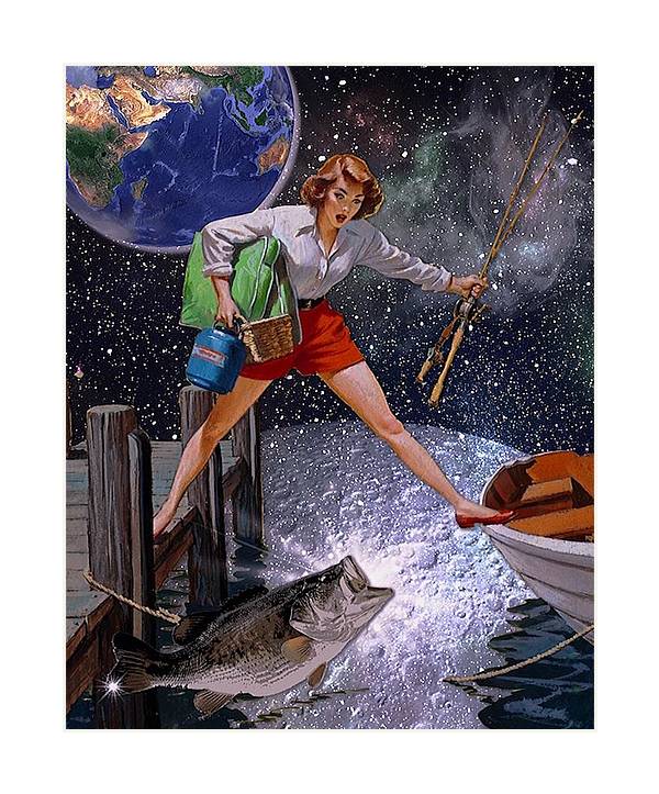 It All Started With A Big Bass - Vertical Art Print