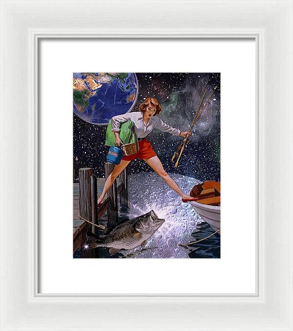 It All Started With A Big Bass - Framed Print