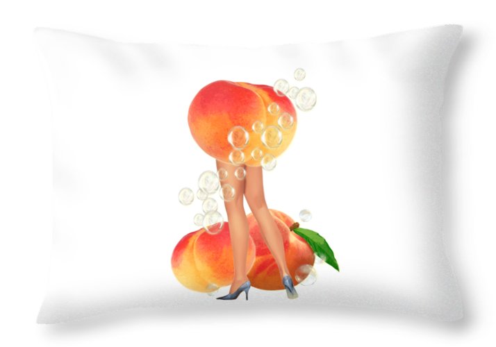 Just Peachie - Throw Pillow