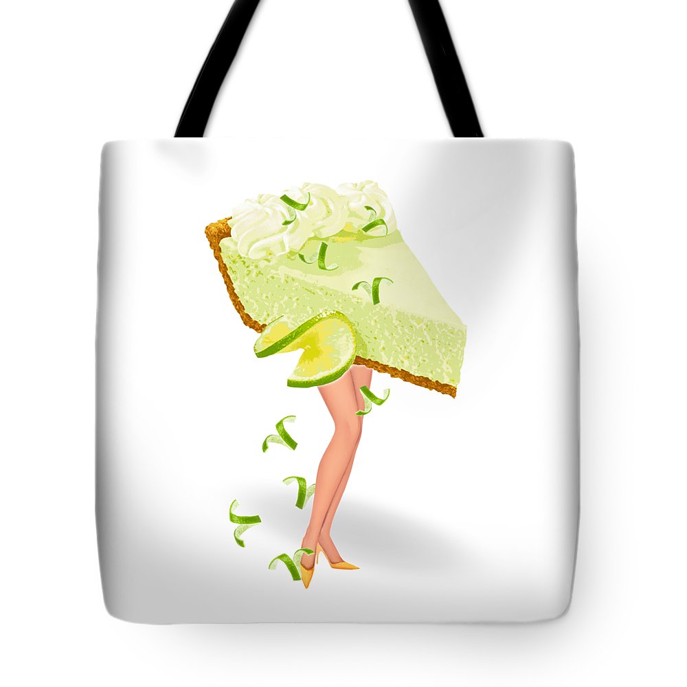 She Wore a Lime Chiffon Pie - Tote Bag