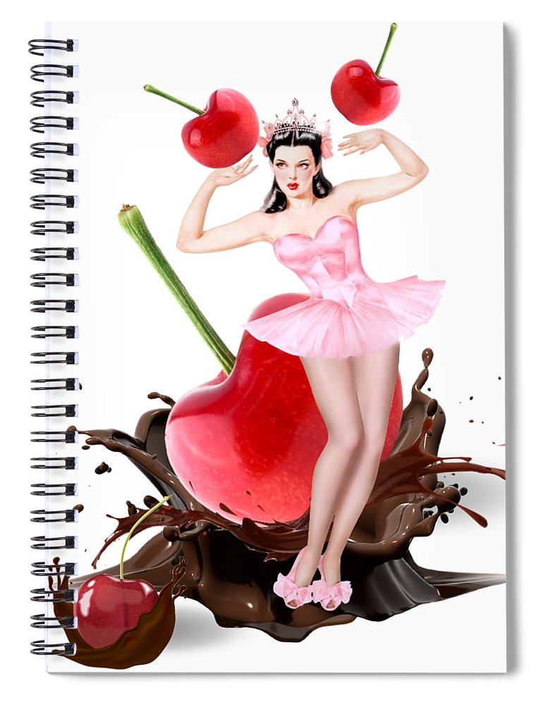Queen Anne's Cherry - Spiral Notebook