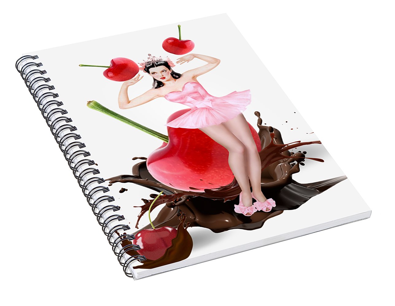 Queen Anne's Cherry - Spiral Notebook