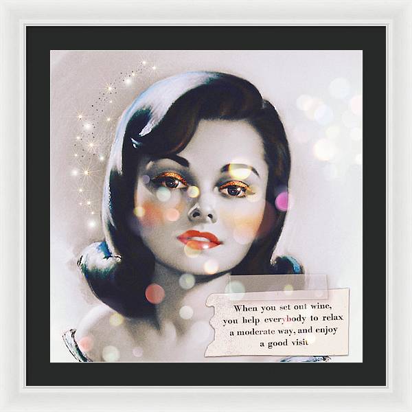 Rose' All Day, Friends! - Framed Print