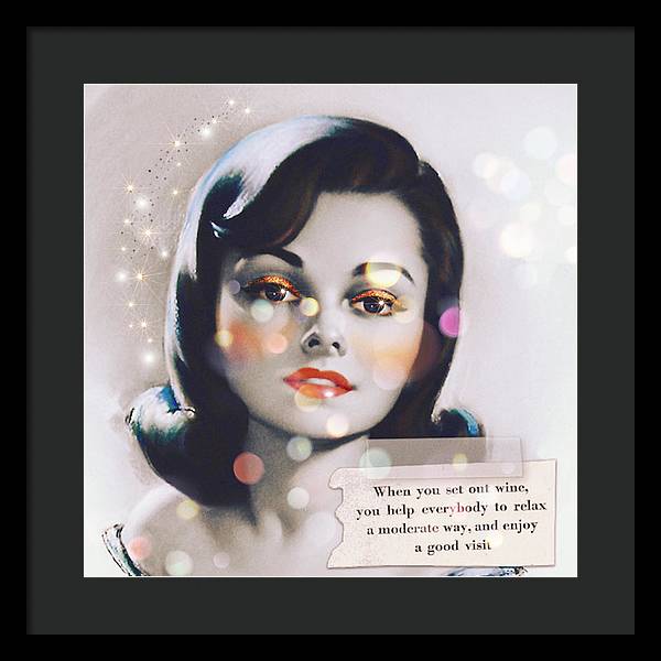 Rose' All Day, Friends! - Framed Print