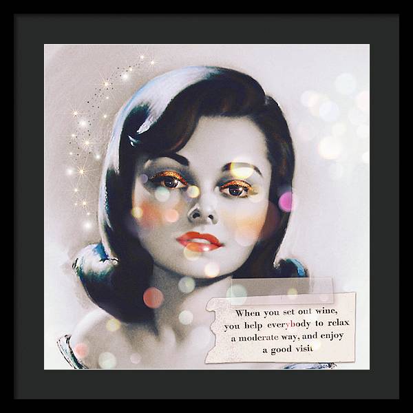 Rose' All Day, Friends! - Framed Print