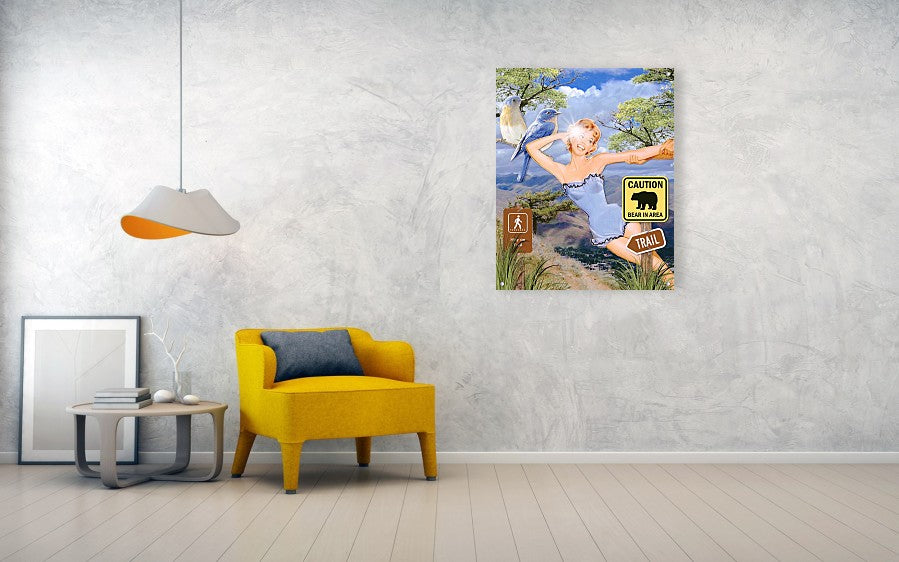 Save Me From My Hiking Trail Selfie - Canvas Print