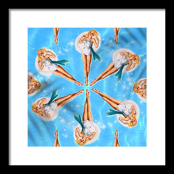 Synchronized Floating - Framed Print