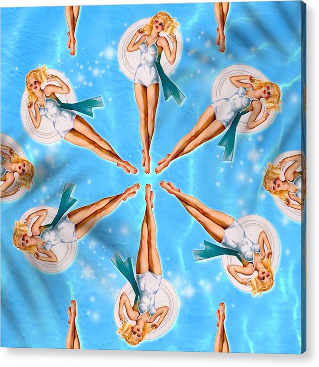 Synchronized Floating - Acrylic Print