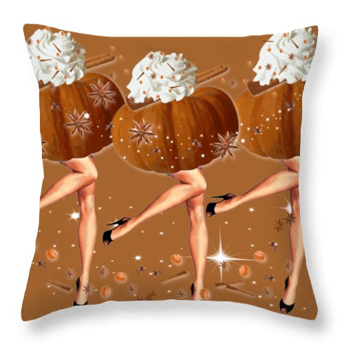 The Pumpkin Spice Girls - Throw Pillow
