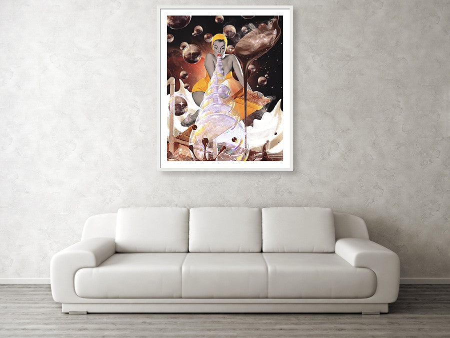 All She Had to Do Was Blow - Framed Print
