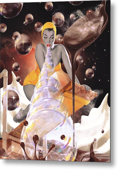 All She Had to Do Was Blow - Metal Print