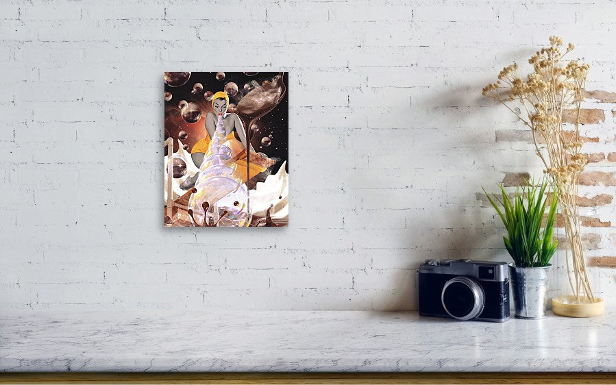 All She Had to Do Was Blow - Metal Print