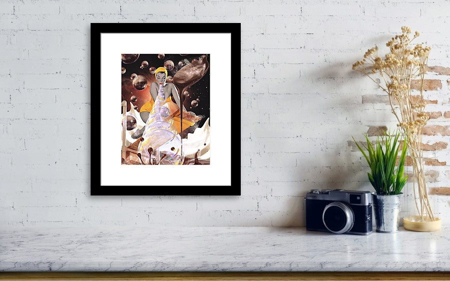 All She Had to Do Was Blow - Framed Print