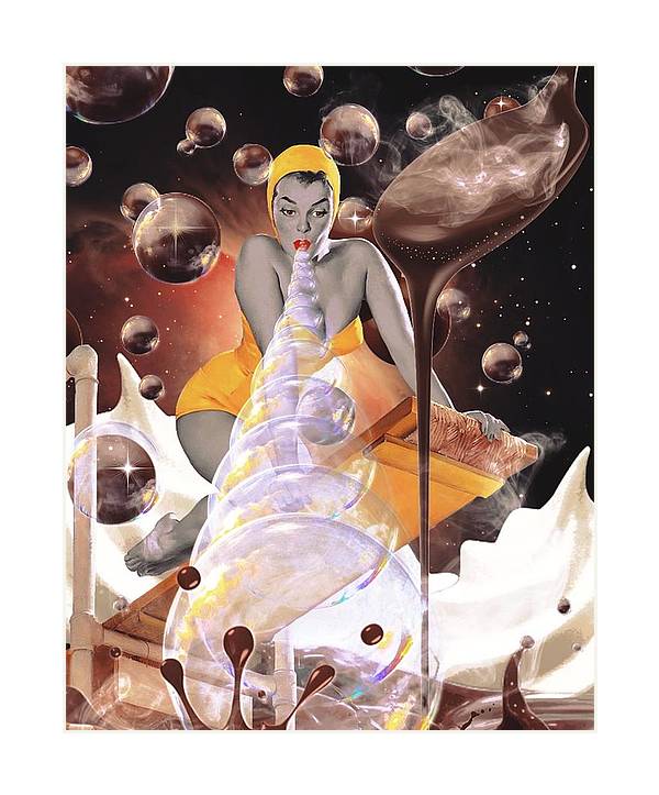 All She Had to Do Was Blow - Vertical Art Print