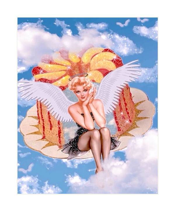 Angels' Food - Vertical Art Print
