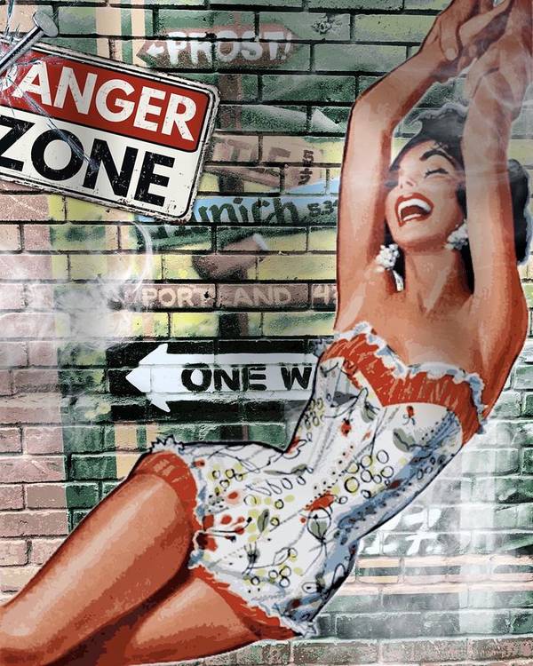 Danger Zone - Vertical Art Print