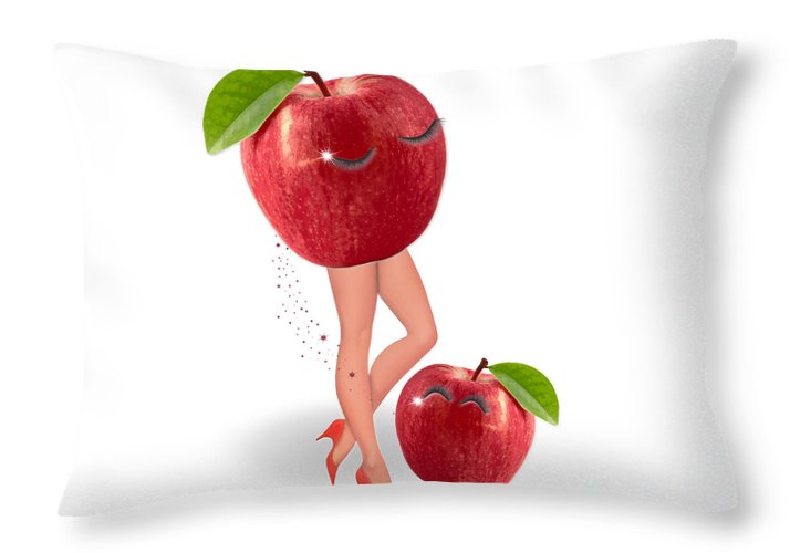Apple of Her Eye - Throw Pillow