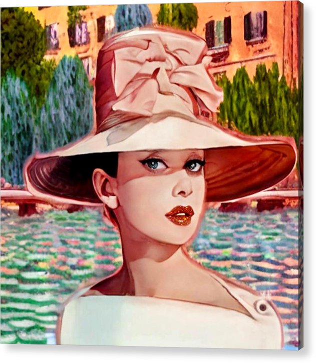 Audrey In Paris - Acrylic Print