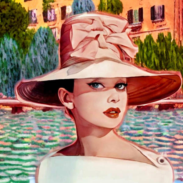 Audrey In Paris - Square Art Print