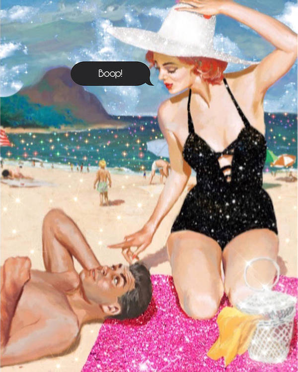 Boop! - Vertical Art Print