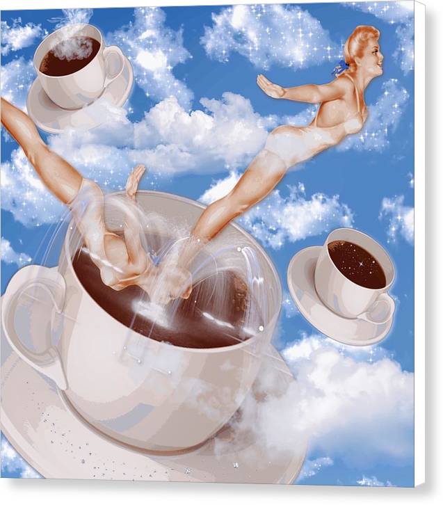 But, First Coffee - Canvas Print