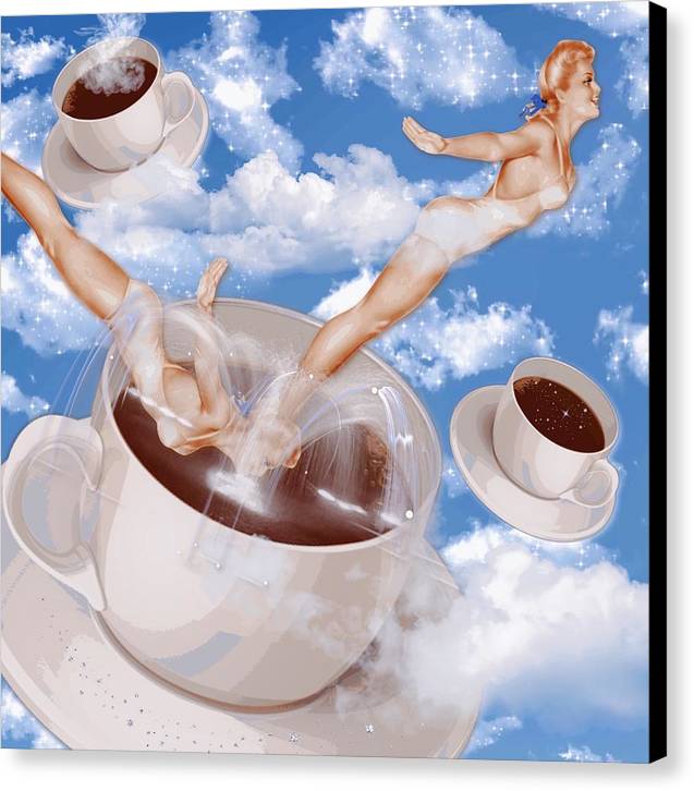 But, First Coffee - Canvas Print