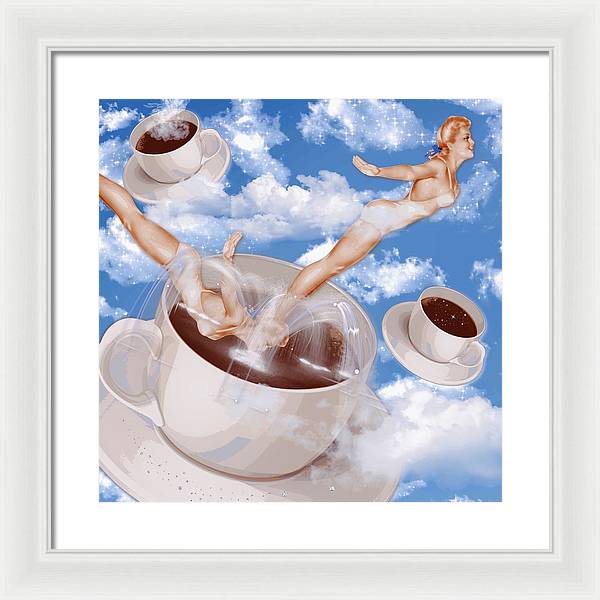 But, First Coffee - Framed Print