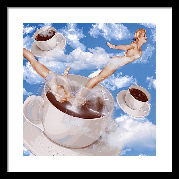 But, First Coffee - Framed Print