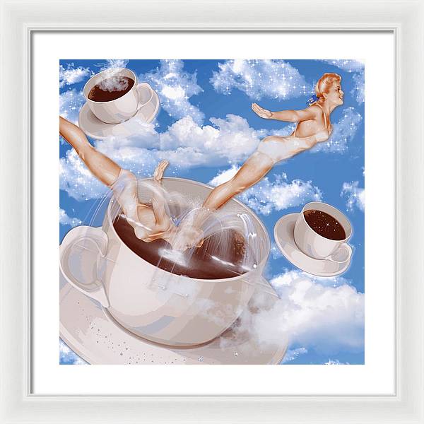 But, First Coffee - Framed Print