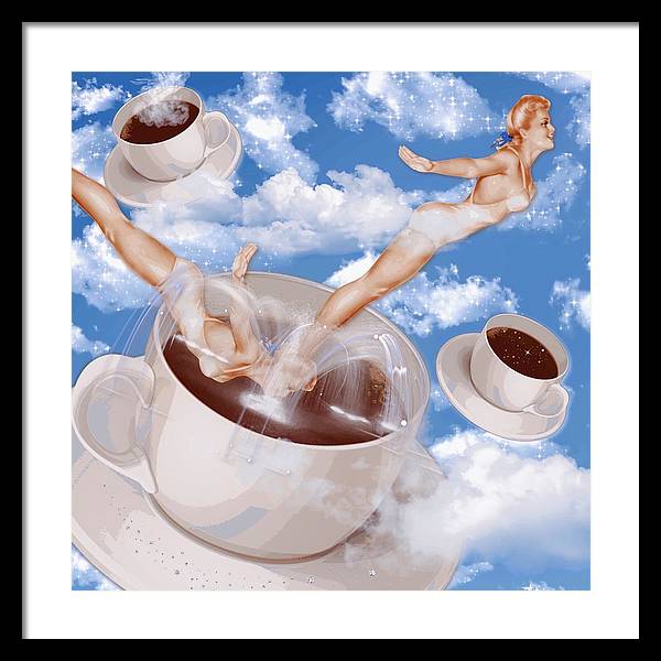 But, First Coffee - Framed Print