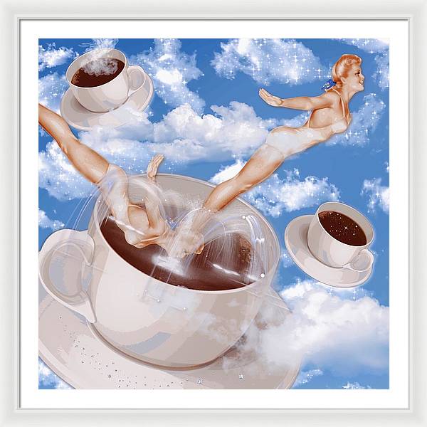 But, First Coffee - Framed Print