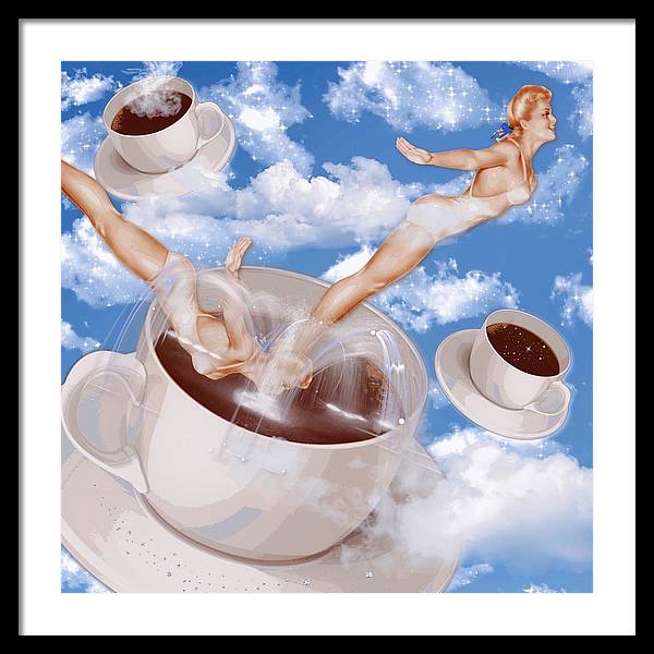 But, First Coffee - Framed Print