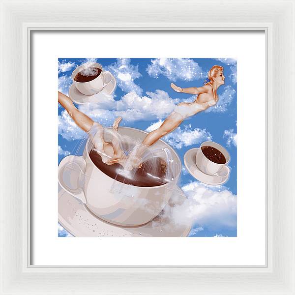 But, First Coffee - Framed Print
