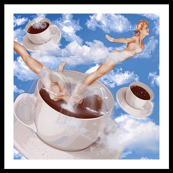 But, First Coffee - Framed Print