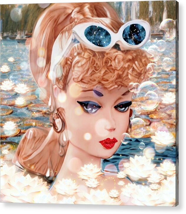 Coming-Up-For-Air Barbie - Acrylic Print