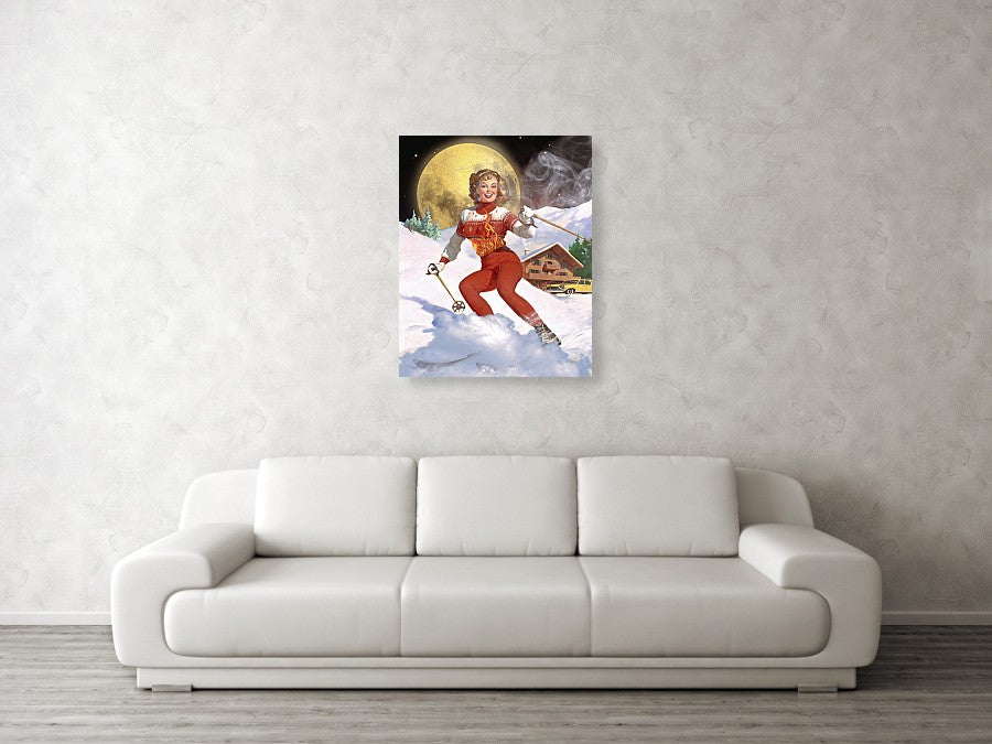 She Has A Fire In Her Belly  - Metal Print