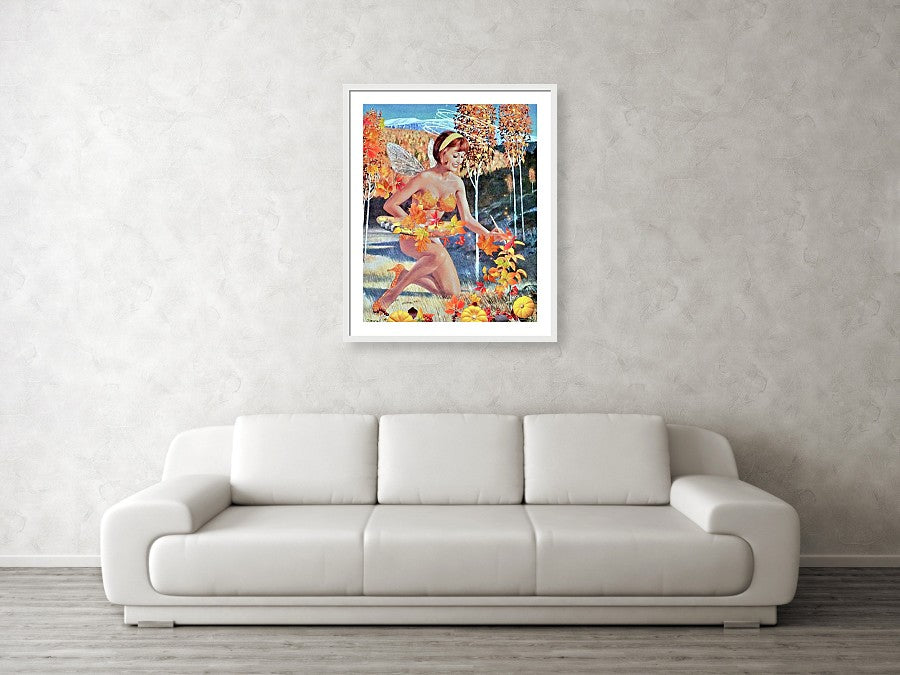 The Autumn Fairy - Framed Print