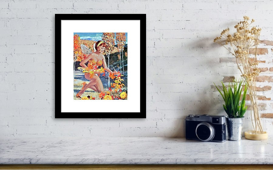 The Autumn Fairy - Framed Print