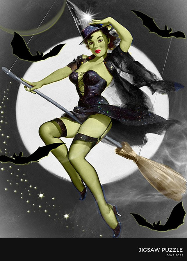 When Witches Go Riding - Halloween Puzzle