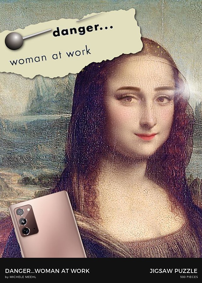 Danger...Woman At Work - Jigsaw Puzzle
