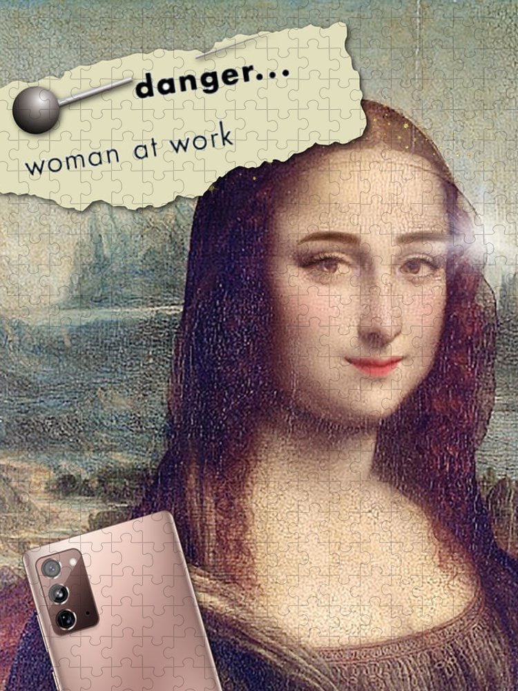 Danger...Woman At Work - Jigsaw Puzzle