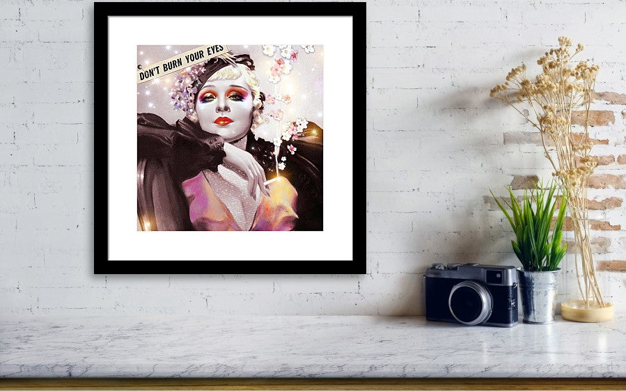 Don't Burn Your Eyes - Framed Print