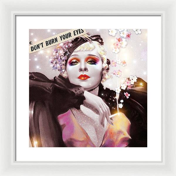 Don't Burn Your Eyes - Framed Print