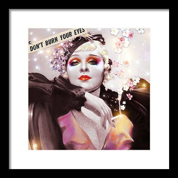 Don't Burn Your Eyes - Framed Print