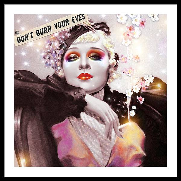 Don't Burn Your Eyes - Framed Print